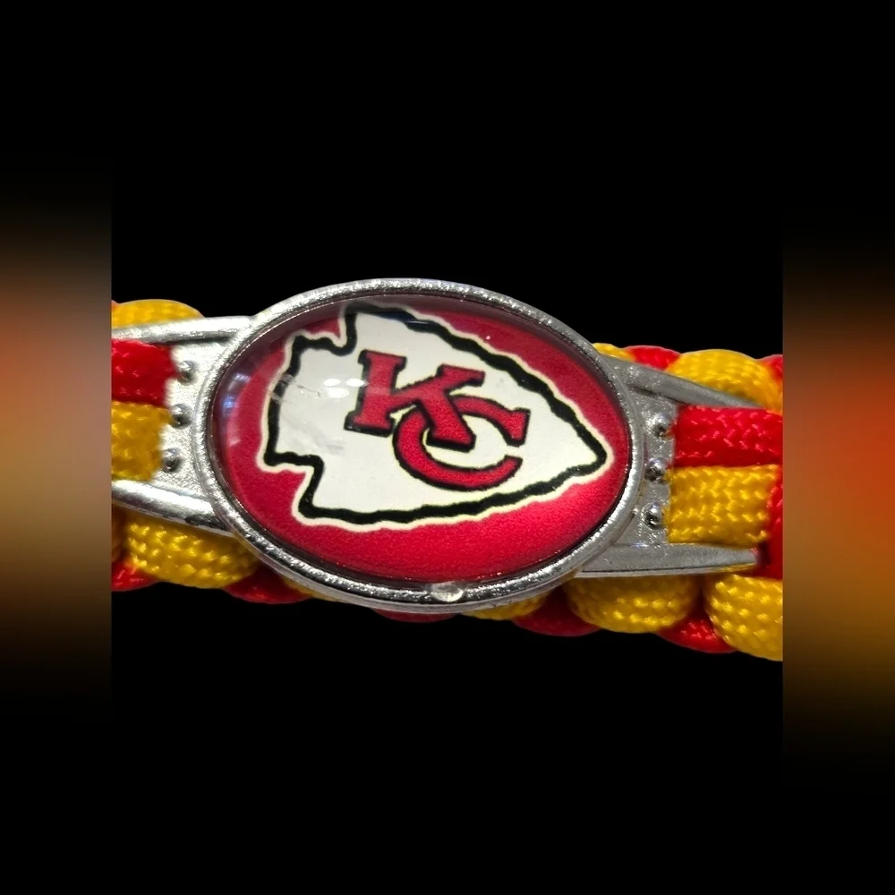 Kansas City Chiefs Red and Yellow Paracord Bracelet